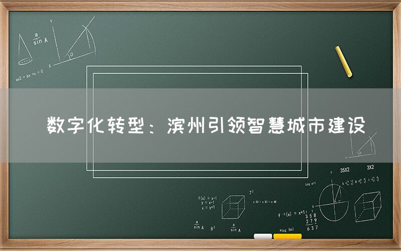 数字化转型:滨州引领智慧城市建设